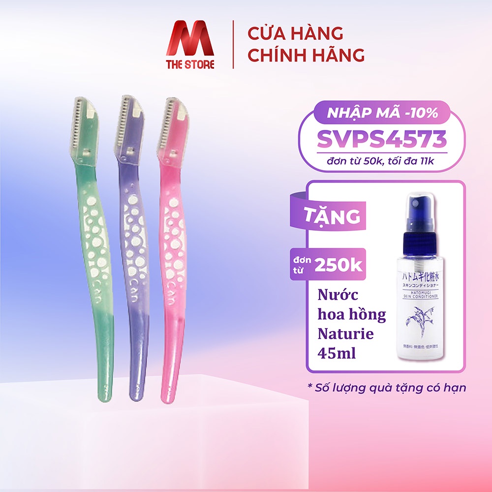 Dao cạo lông mày KAI dạng chữ L (Set 3 chiếc) 7827