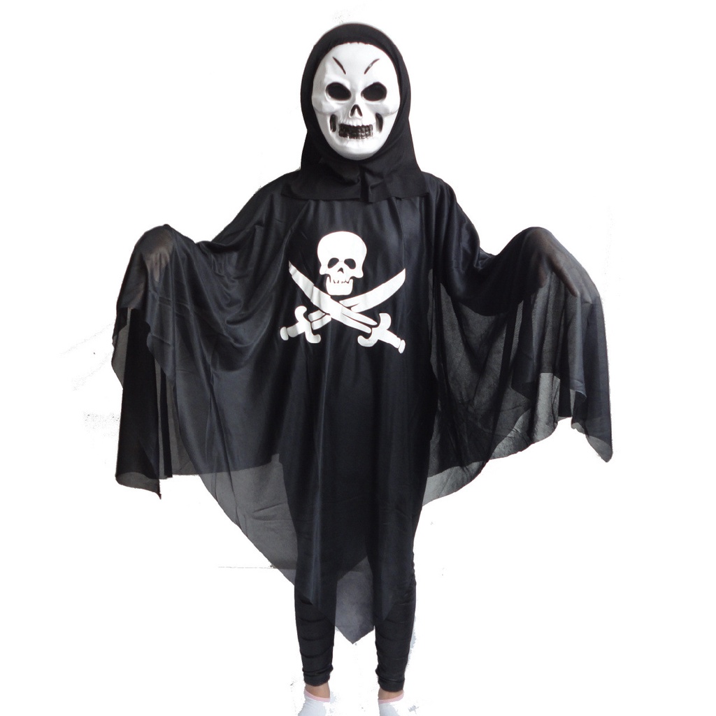 Áo choàng hình xương hoá trang lễ hội Halloween_ Trang phục halloween
