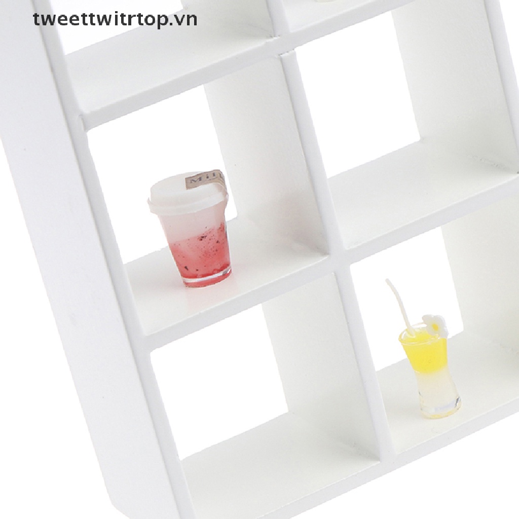 1 Kệ Gỗ 16 Ngăn 1: 12 Trang Trí Nhà Búp Bê