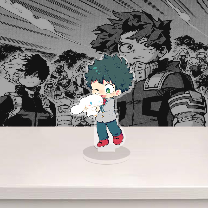 Standee My hero academia, anime Học viện siêu anh hùng, mô hình nhân vật Shoto, Bakugo, Midoriya