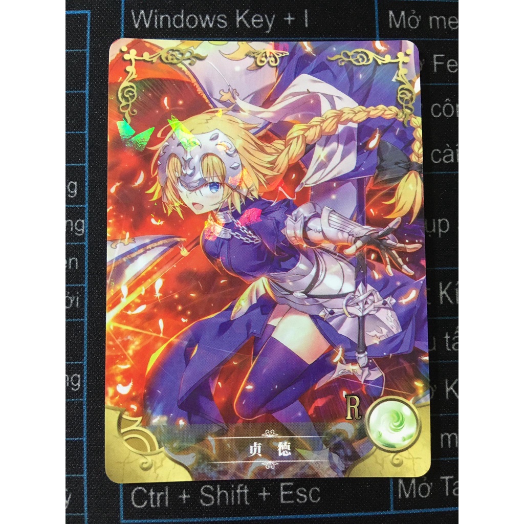 (Rain15) Thẻ bo góc nhân vật Jeanne d'Arc – Fate/Apocrypha NS-02-M02 – R