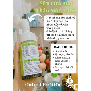 COMBO Mụn Thảo Mộc Xanh (1 SRM + 1 Tmx Mụn + 1 Tbc)