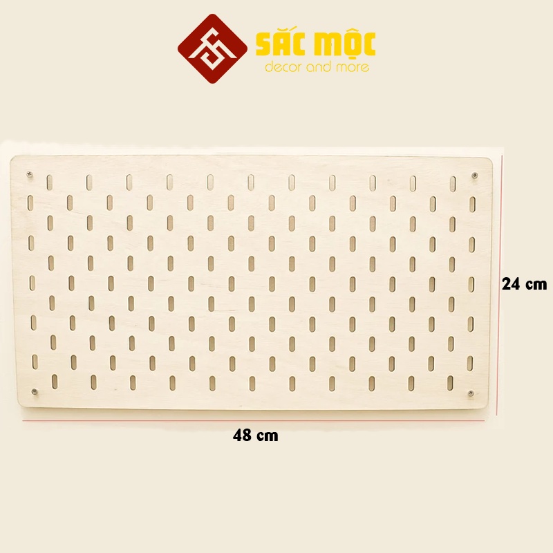BẢNG CÀI TREO TƯỜNG PEGBOARD STYLE IKEA Size 48x24cm