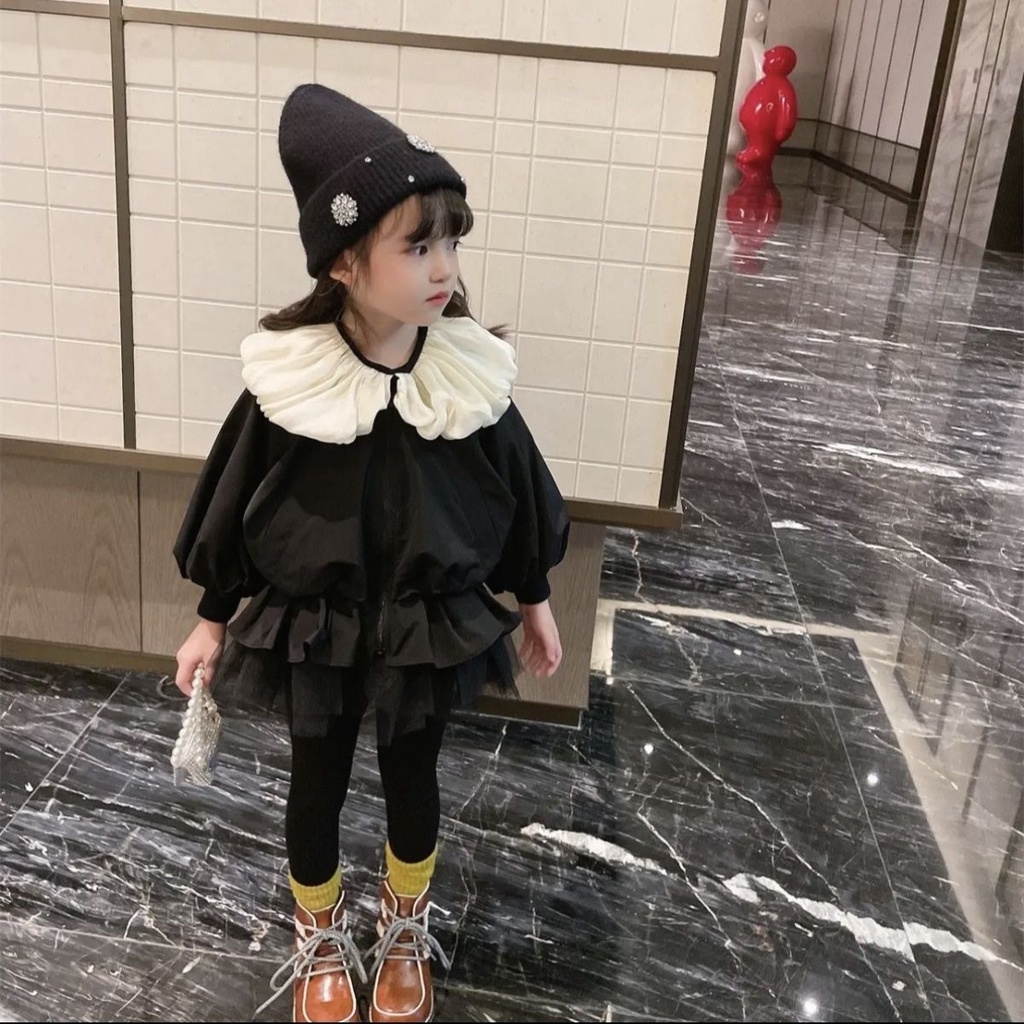 [Babycat] Hàng Có Sẵn Áo Khoác Gió Màu Đen Phong Cách Nhật Bản Hàn Quốc Thời Trang Mùa Thu Mới Nhất 2022 Dễ Phối Đồ Phong Cách Tik Tok Hot