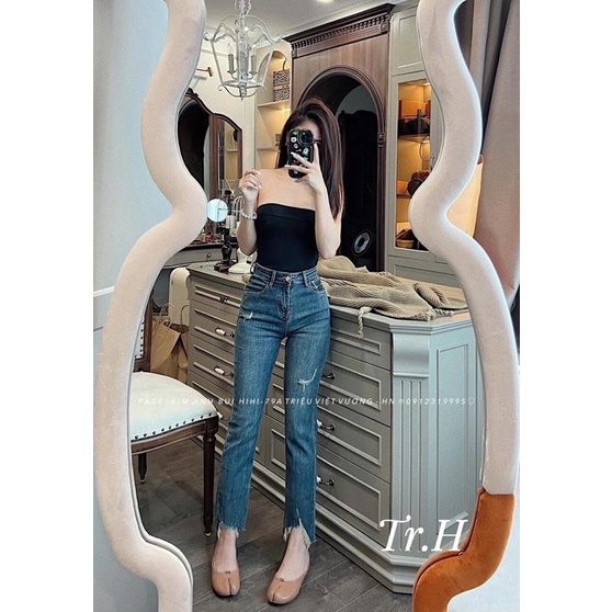 Quần bò rách gấu siêu cá tính. Size S M L