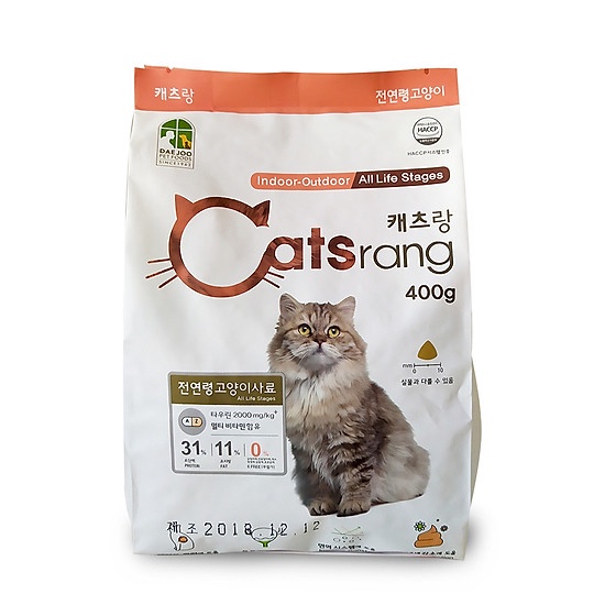 Hạt Catsrang Cho Mèo Mọi Lứa Tuổi 400g, 2kg