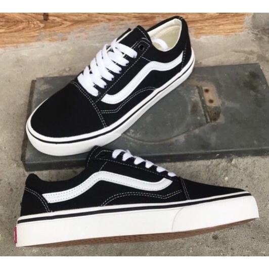 Giaydepthaovy.99 GIÀY 𝐕𝐀𝐍𝐒 OLD SKOOL MÀU ĐEN  vệt trắng Giày neaker nam nữ