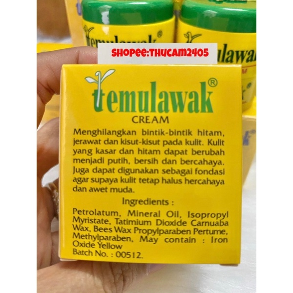 COMBO KEM TEMULAWAK TRẮNG DA NGÀY & ĐÊM 50g.