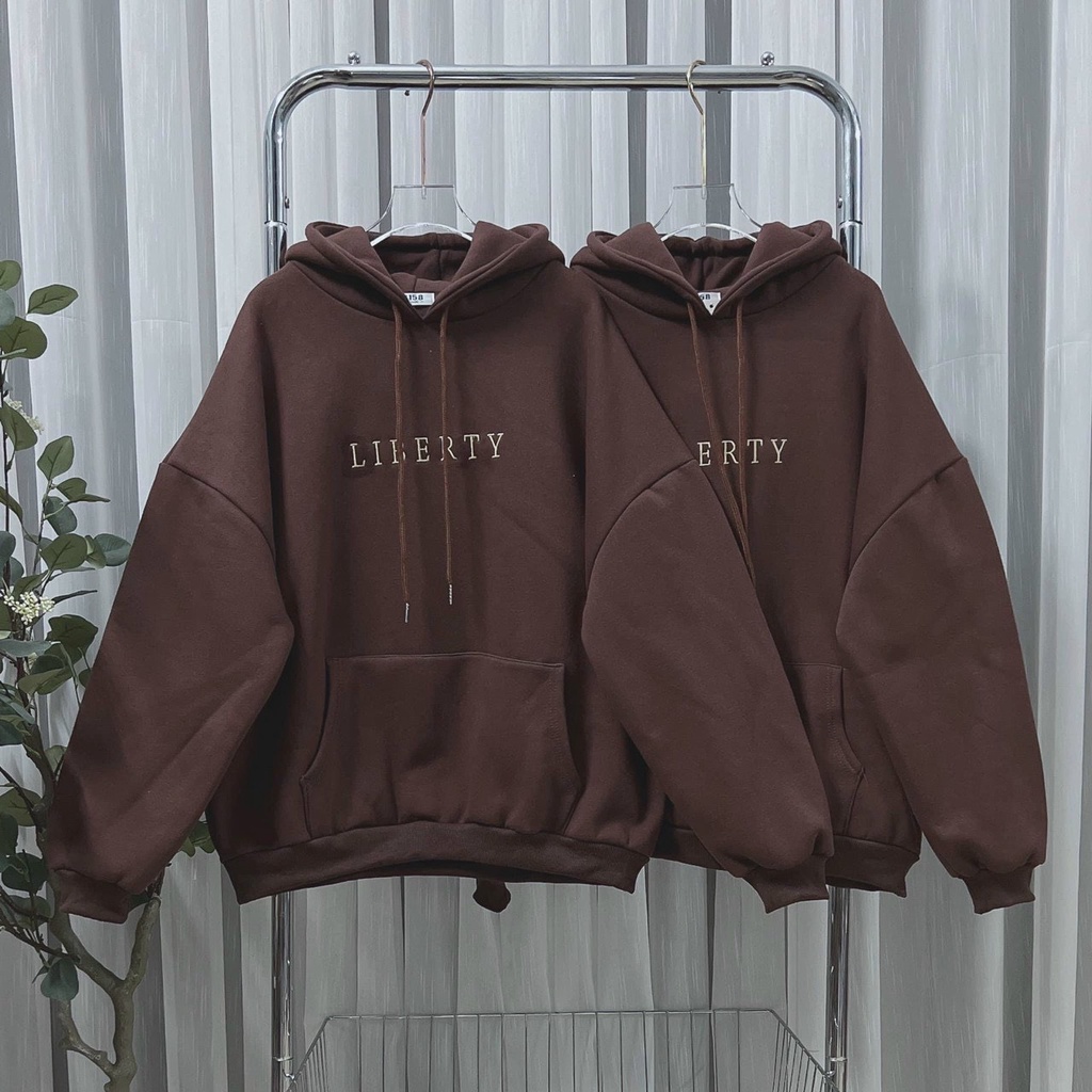 Áo nỉ thu đông, áo sweater nỉ chui đầu, áo khoát hoodie nam nữ vải dày from rộng LIBERTY chống lạnh,nắng đông hè cao cấp