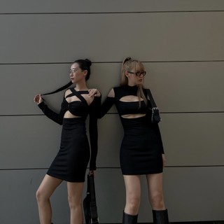 Váy body nữ, đầm body nữ khoét ngực sexy tôn dáng cá tính Choose Me KLP