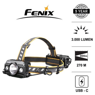 Đèn pin đội đầu FENIX HP30R V2.0 sáng 3000 lm chiếu xa 270m pin 21700 5000 mAh , kiêm powerbank