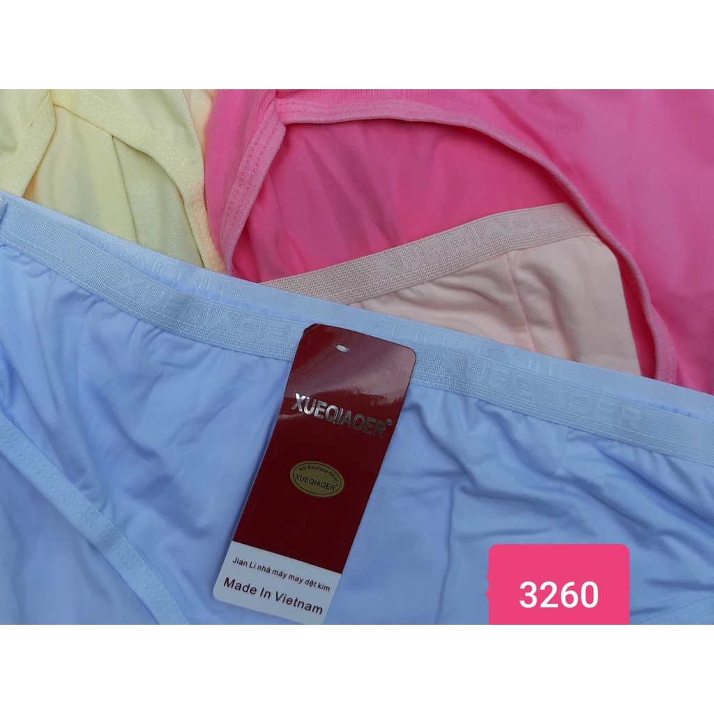 [69 đến 86kg]Combo 05 Quần lót nữ Big Size lưng cao Thun 100% Cotton Cao Cấp