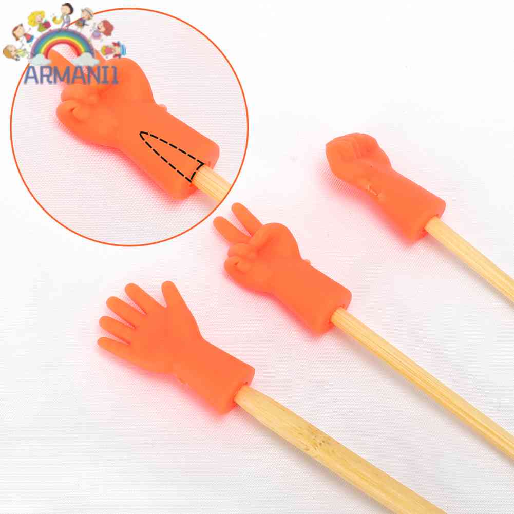 Bộ 6 Nút Bịt Bảo Vệ Đầu Kim Đan Len Dễ Thương