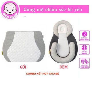 Đệm ngủ đúng tư thế chống trào ngược cho bé - chống giật mình giúp bé ngủ ngoan - chống méo đầu