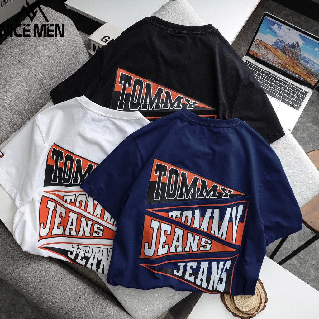 Áo thun nam tay ngắn IN HÌNH TOMMY 2, áo phông cộc tay 2 màu trắng đen xanh vải cotton cao cấp- NICEMEN