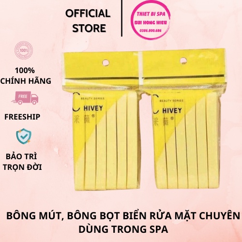 Bông mút, bông bọt biển rửa mặt chuyên dùng trong spa [1 Thanh / 20 gói / 240 miếng] - Hàng chính hãng Chivey