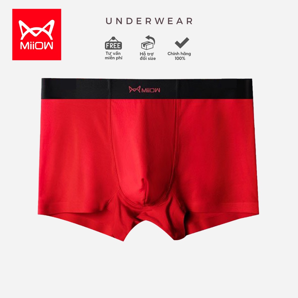 Quần sịp nam boxer cotton Miiow thoáng khí kháng khuẩn thấm hút mồ hôi tốt