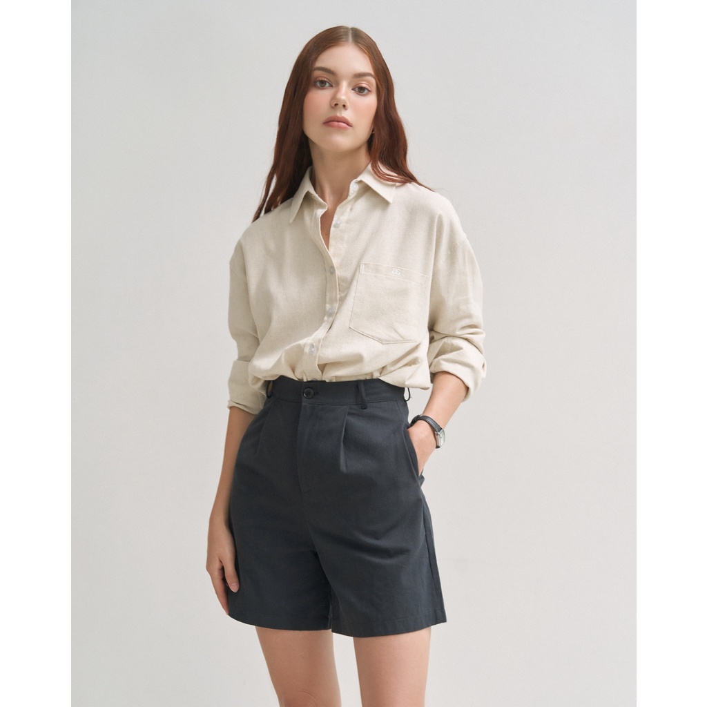 Áo Sơ Mi Linen Basic Jazara | SM-LA3523 | Lana Official