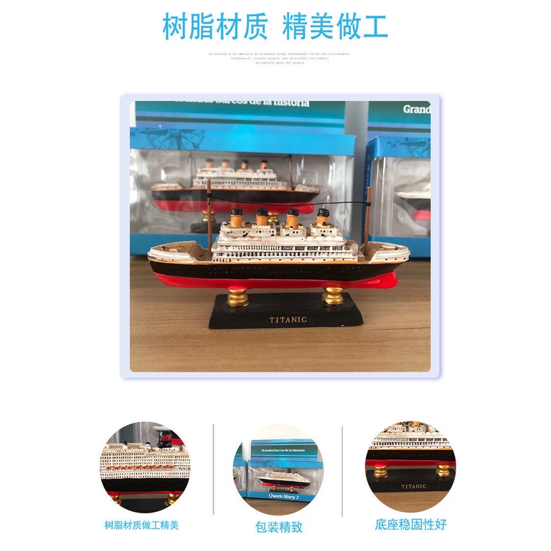 Mô Hình Tàu Titanic Bằng Nhựa Resin Thủ Công Sáng Tạo Để Bàn Trang Trí Nhà Cửa