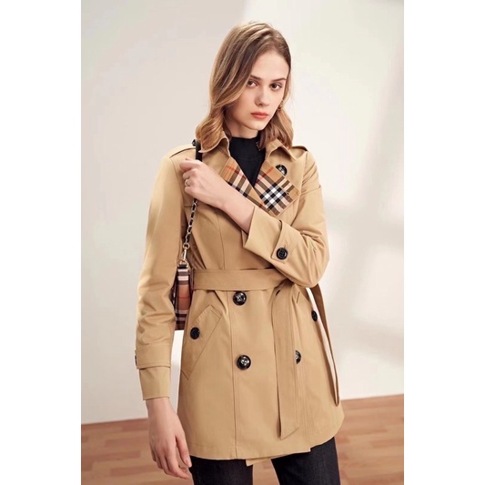 Áo khoác măng tô kaki dáng lỡ bbr hàng QCCC