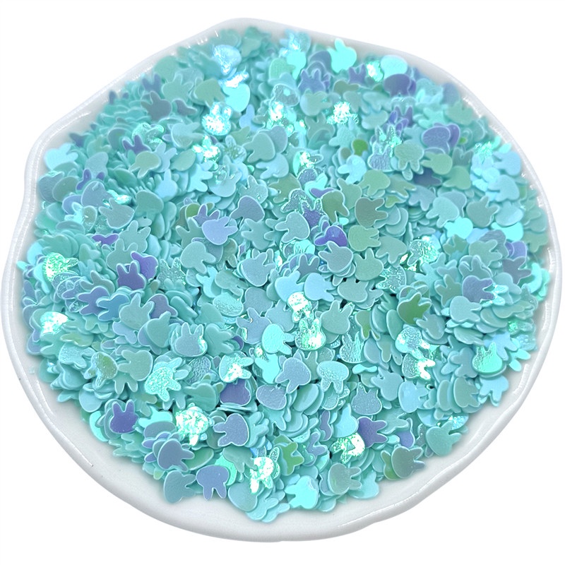 Set 2000 Miếng Dán PVC Hình Đầu Thỏ Đính Kim Sa Nhiều Màu Sắc Dùng Làm Trang Sức DIY