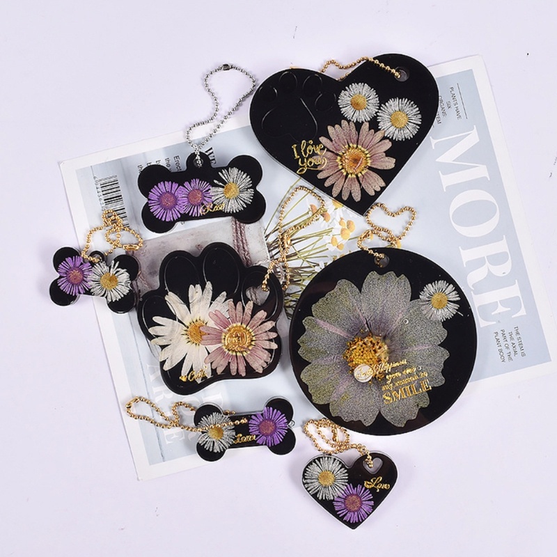 Khuôn Silicone Hình Trái Tim / Xương Cá Làm Móc Khóa DIY