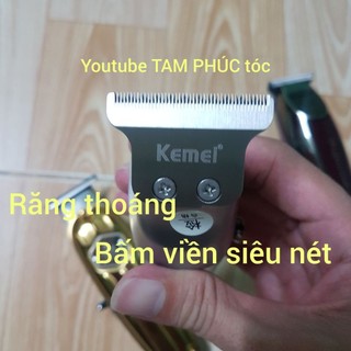 Tông đơ chấn viền kemei 1949 đã làm lại lưỡi mài chuốt BẤM siêu nét