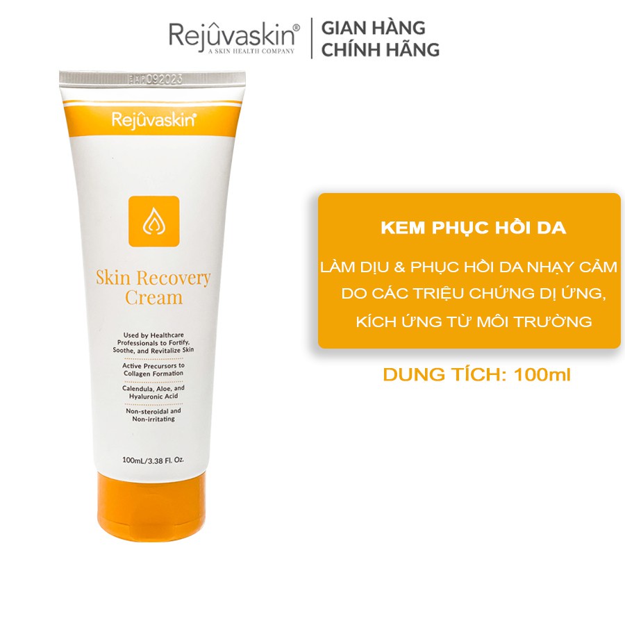 Kem dưỡng ẩm và phục hồi da Rejuvaskin Skin Recovery Cream 100ml - Hẻm Cosmetic