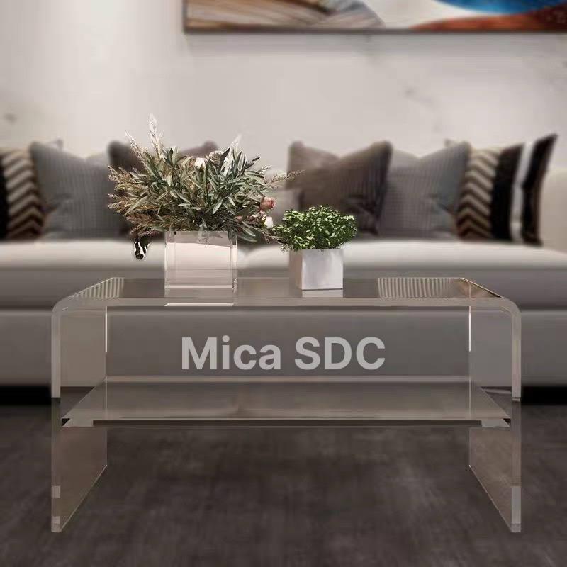 Bàn Trà - Bàn Sofa, Kệ Sách Bằng Mica Trong Suốt