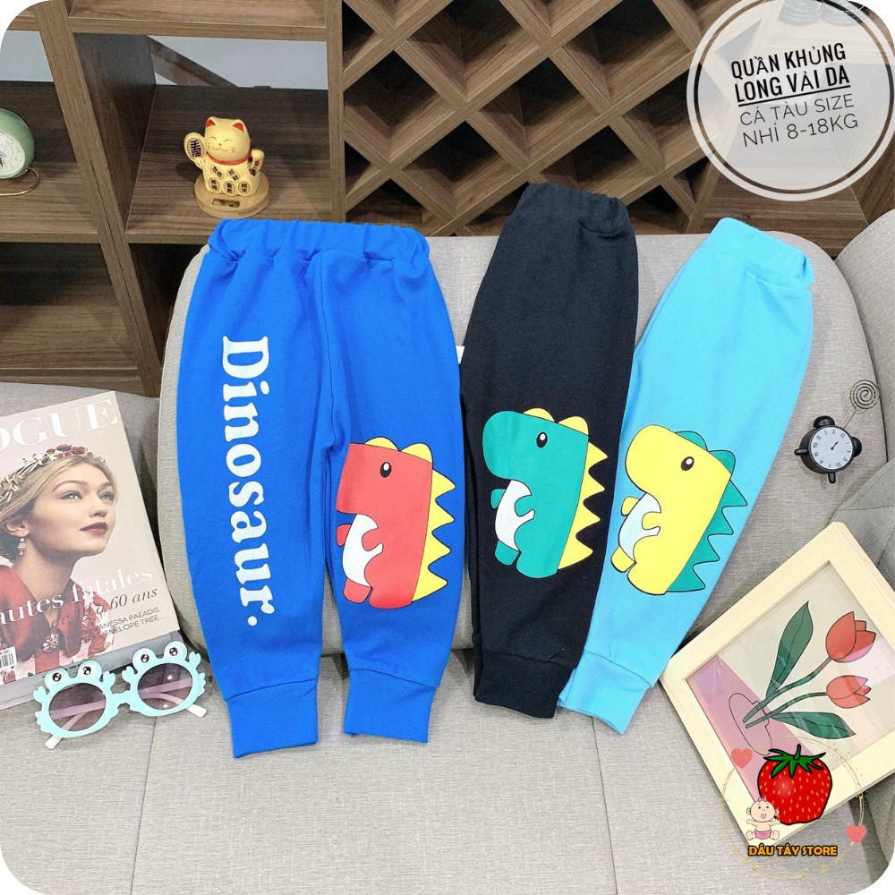 Quần nỉ bông cao cấp thu đông dày mềm mịn Hàn Quốc dành cho bé trai bé gái siêu đẹp từ 8 - 20kg DT6262