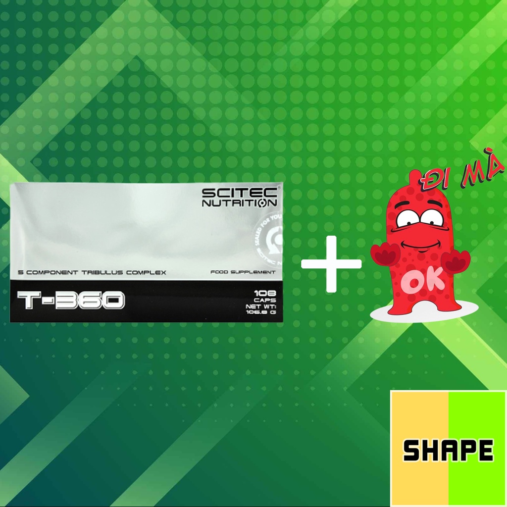 Scitec T 360 + Quà tặng 0 đồng | Tăng Hormone Nam Testosterone  Chính Hãng The Shape