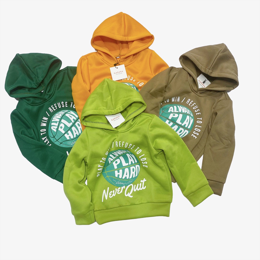 Áo Hoodie bé trai bé gái size đại max 56kg - Chất nỉ bông không xù, ấm áp, dày dặn