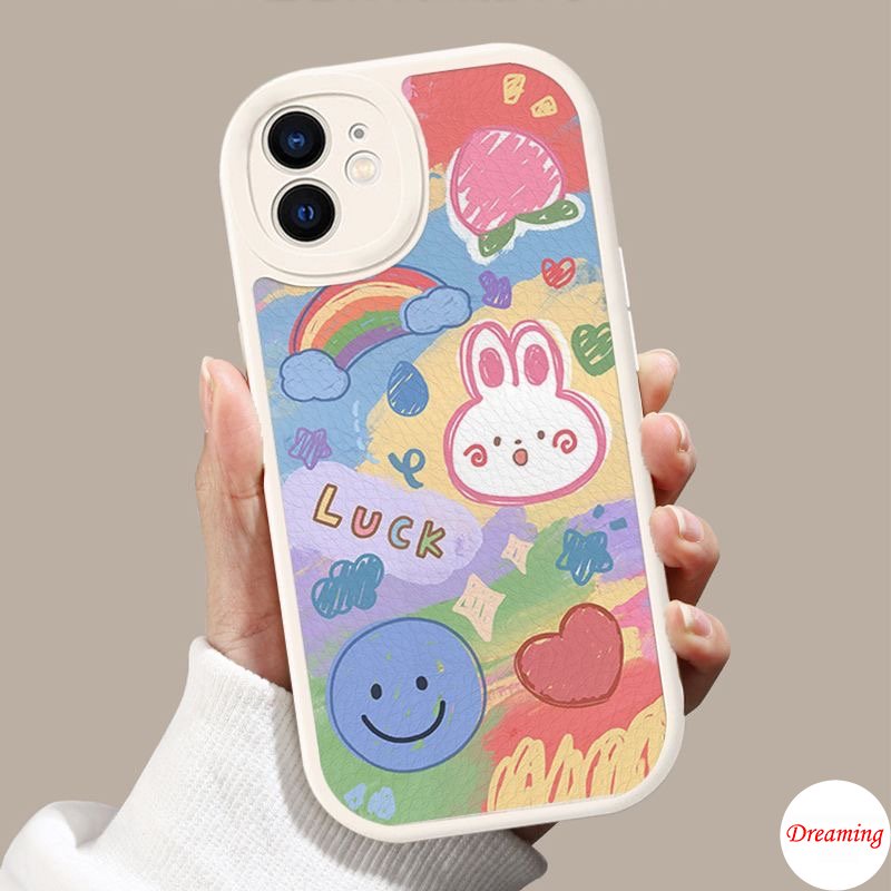 Ốp lưng điện thoại cho Redmi Note 11 11S 10 10S 9S 9 8 7 10C 10A 9C 9A 9T X3 NFC GT M3 Pro 5G 4G Oval Big Eye Soft Phone Case Motif Nice Luck Rainbow