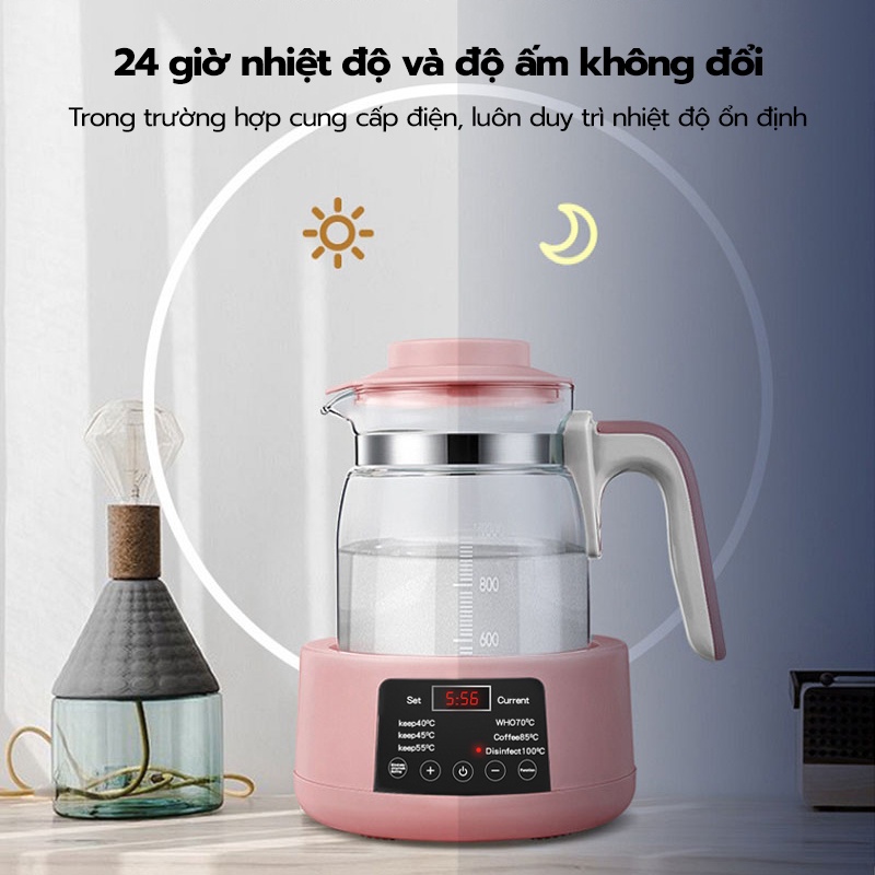 HAN RIVER Máy đun nước pha sữa 24 giờ nhiệt độ - Hàng chính hãng