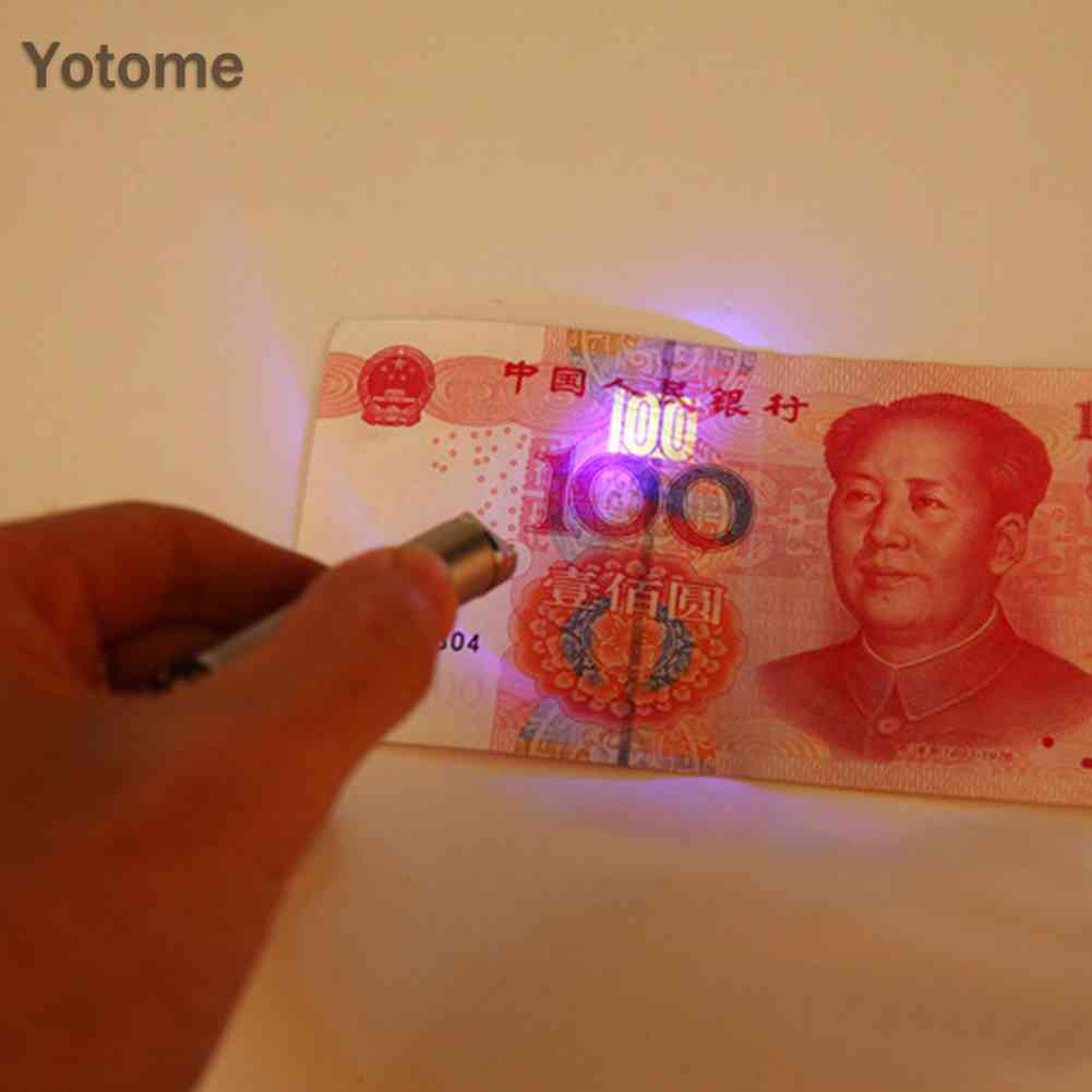 Đèn Pin LED UV Mini Bỏ Túi Bằng Thép Không Gỉ