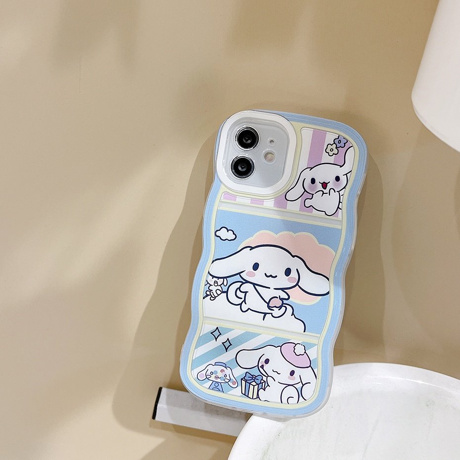 Ốp Điện Thoại Tpu In Hình Cinnamoroll Sóng Biển Hoạt Hình Cho iPhone 14 13 12 11 Pro Max X XR XS Max 8 7 6 6S Plus