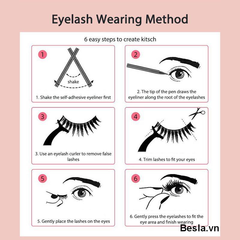 🌈Thân cây mỏng to!Lông Mi Giả Màu Đen Siêu Mịn Phong Cách Nhật Bản Cho Búp Bê