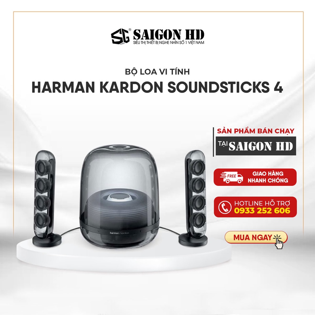 Loa bluetooth HARMAN KARDON Soundsticks 4 - Hàng chính hãng, bảo hành 12 tháng