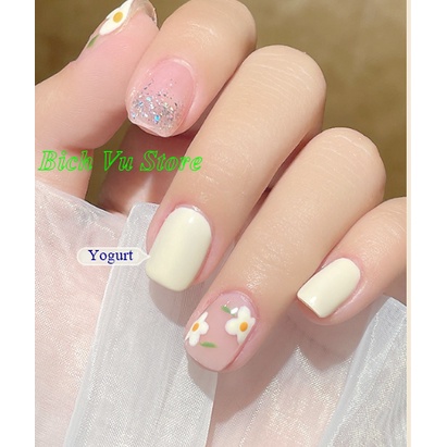 Sơn gel AS màu trắng Yagurt | AS chai đen