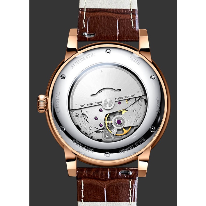 Đồng hồ nam chính hãng LOBINNI L18021-2 Kính sapphire ,chống xước,chống nước,dây da xịn,Đồng hồ Automatic,Bảo hành 24th