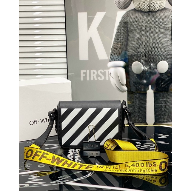 - Túi Đeo Chéo 0ff Wh.ite Màu Đen Cao Cấp, Túi Đeo Chéo Nam Nữ 0ff Wh.ite Full Box