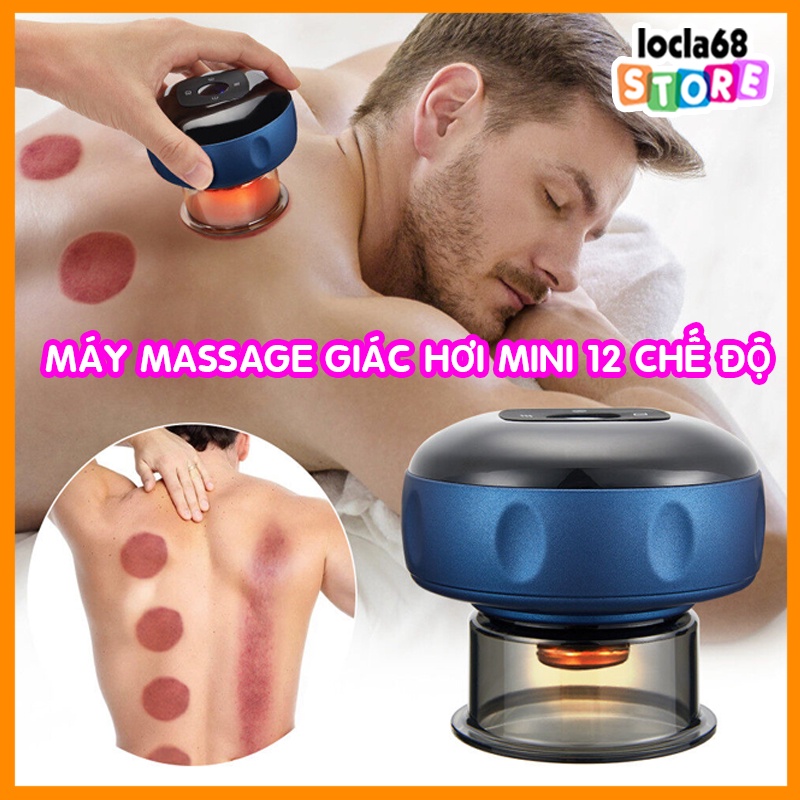 Máy Massage Giác Hơi 6 Chế Độ Giảm Mệt Mỏi Hoạt Động Bằng Điện Thông Minh Dụng Cụ Giảm Stress