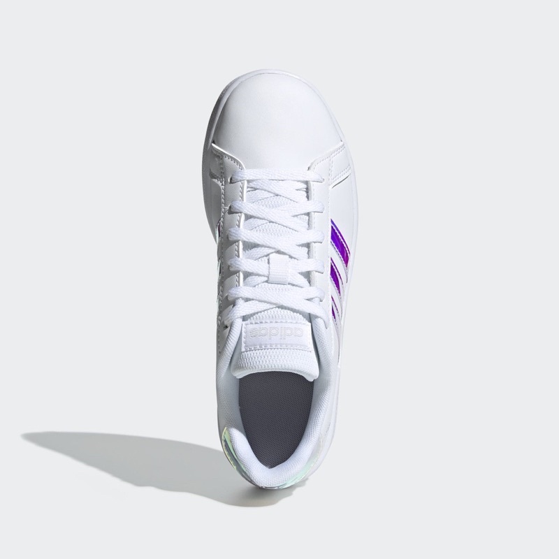 Giày thể thao adidas grandcourt cho nữ sọc màu hologram cầu vòng cực xinh - FW1274