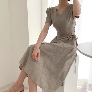𝗺𝗶𝗲 𝘀𝘁𝘂𝗱𝗶𝗼 - Đầm tôn dáng thắt 2 bên hông nữ tính