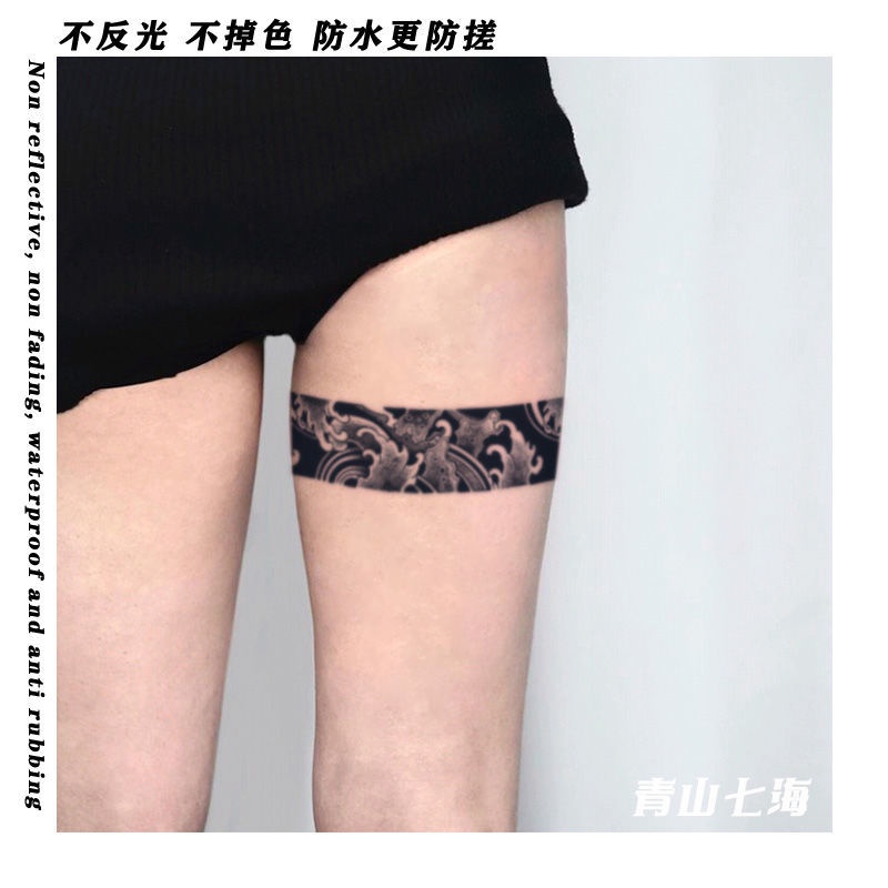 Sa Hình Xăm Dán Cánh Tay / Đùi Thảo Dược Bán Vĩnh Viễn Kháng Nước Chống Mồ Hôi Giữa 15 Ngày