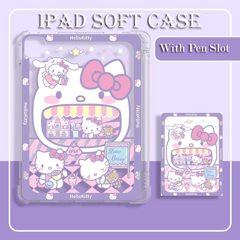 Ốp Máy Tính Bảng TPU Có Khe Đựng Bút Cho iPad 9th 8th 7th Air 5 Air 2 Air3 Air4 9.7 iPad 9 7 gen8 gen9 Air3 Air4 Mini 1 2 3 4 5 6