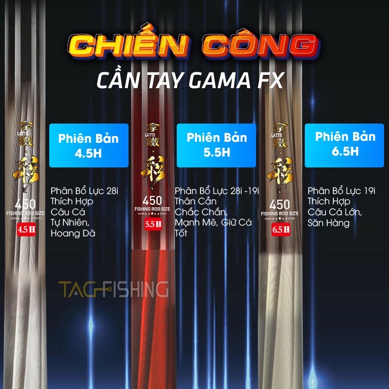 Cần Tay Gama FX Chiến Công