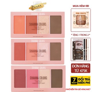 Phấn má hồng sivanna fall in love over take & highlight hf162 - phấn má hồng, tạo khối sivanna