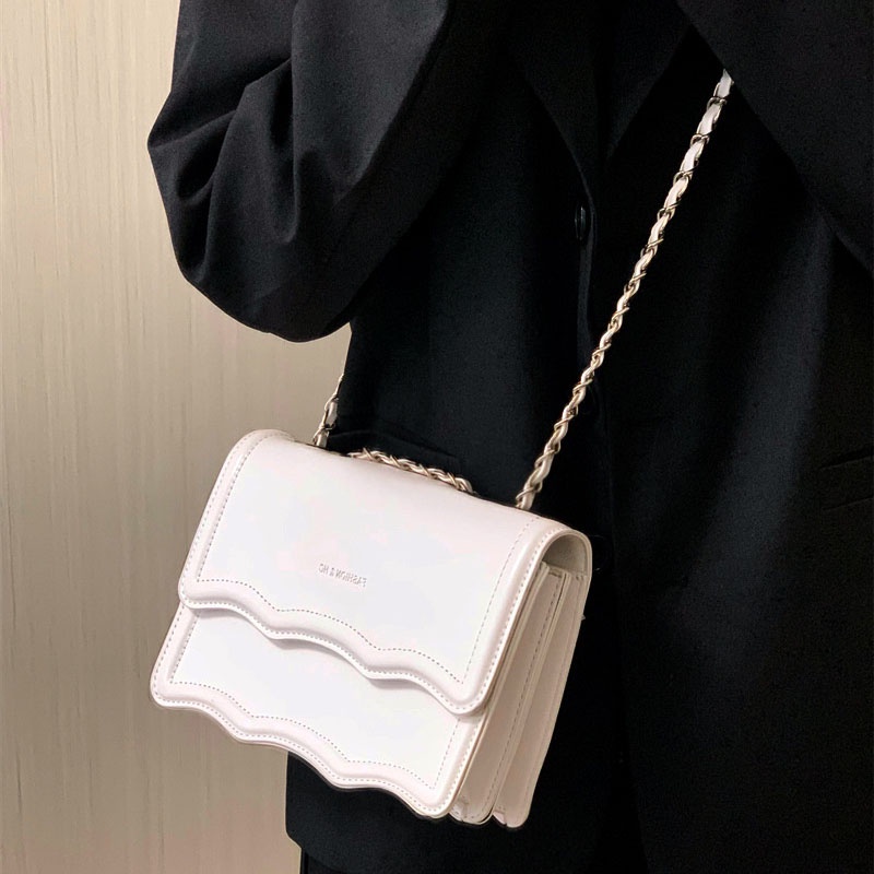 Túi Đeo Chéo Dây Xích Thiết Kế Đơn Giản Thời Trang Cao Cấp Cho Nữ