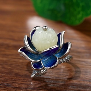 Nhẫn bạc 925 nữ ins hợp thời trang retro thời trang đơn giản mở đầu có thể điều chỉnh chỉ số nhẫn